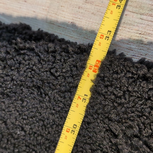 Thread & Supply black open front Teddy coat size L - Picture 9 of 14